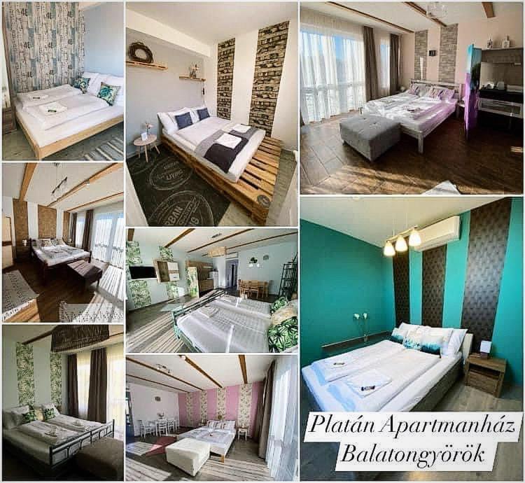 Platan Apartmanhaz Balatongyorok Luaran gambar